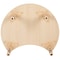 Flash Furniture Crescent 25.125 W, 35.5 L, 23.5 H, Plastic, Steel, Brown YU-YCY-093-CIR-TBL-NAT-GG - alternate 5